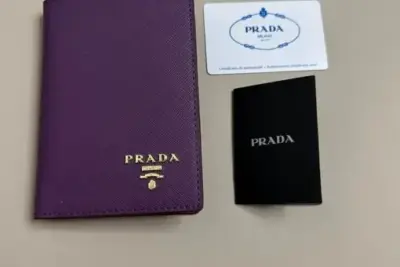 Prada Saffiano Small Wallet in Sunny Purple