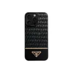 Prada iPhone Case Gold Black