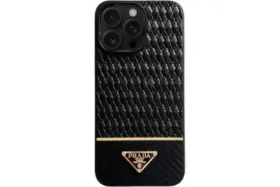 Prada iPhone Case Gold Black