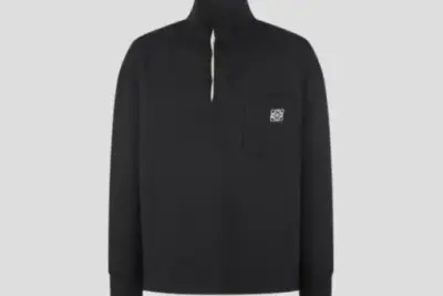 Loewe Embroidered Sweatshirt In Black
