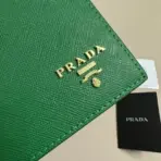 Prada Saffiano Small Wallet in Sunny Green - Image 3