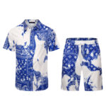 LV Short Set White/ Blue