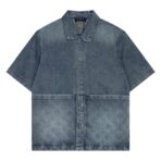 LV Suit Short-Sleeved Denim Workwear Suit - Image 4