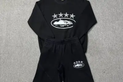 Corteiz 5 Starz Tracksuit Black