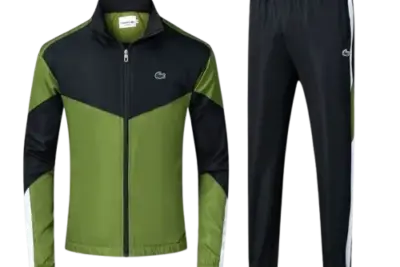 Lacoste Zip-Up Tracksuit Green/Black