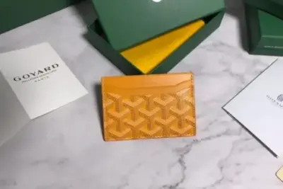 Goyard Card Holder Wallet Yellow for Women