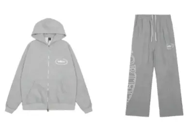 Corteiz Superior Royale Zip Hoodie Traksuit Grey