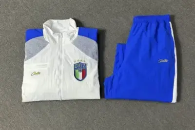 Corteiz Francais Shuku Tracksuit White/Blue