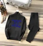 Celine Back Logo Hoodie and Jogger Set Black - Image 2