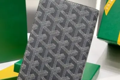Goyard Saint Pierre Card Holder Wallet Grey
