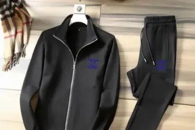Celine Back Logo Hoodie and Jogger Set Black
