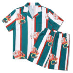 Casablanca Short Set White Green