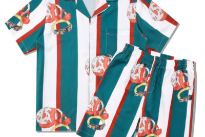 Casablanca Short Set White Green