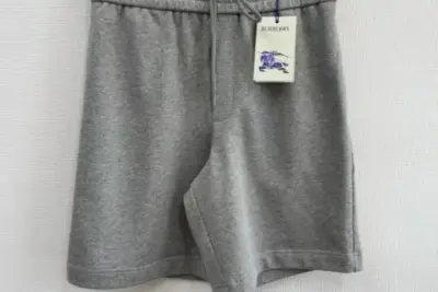 Burberry Cotton Jogging Shorts Grey