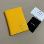 Prada Saffiano Small Wallet in Sunny Yellow
