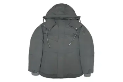 Ami Paris Puffer Jacket Gray