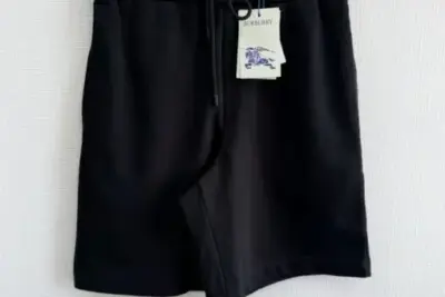 Burberry Cotton Jogging Shorts Black