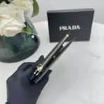 Prada Small Saffiano Leather Wallet in Black - Image 2