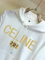 Celine Hoodie and Matching Sweatpants White - Image 2