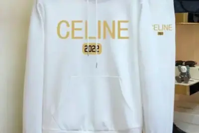 Celine Hoodie and Matching Sweatpants White