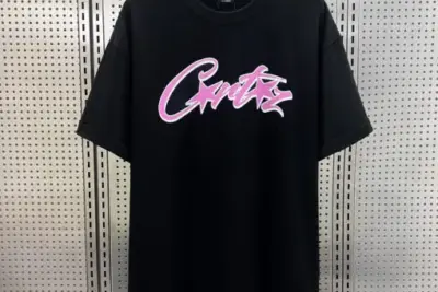 Corteiz T-Shirt Grand Logo Classique Allstarz Rose Black