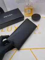 Prada Saffiano Leather Document Holder Black - Image 3