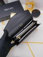 Prada Saffiano Leather Document Holder Black - Image 2