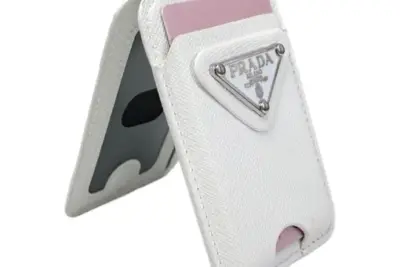 Prada White Magsafe Stand Cardholder