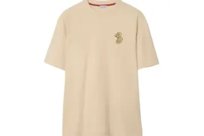 Burberry B Snake cotton t-shirt sand beige