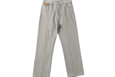 Corteiz Alcatraz C Star Denim Jeans Gray