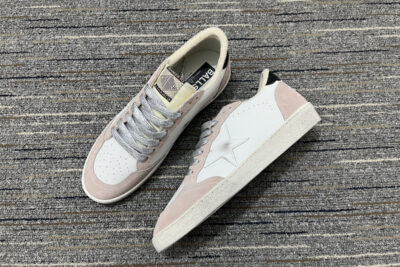 Golden Goose Suede Embellished Ball Star Sneakers Pink