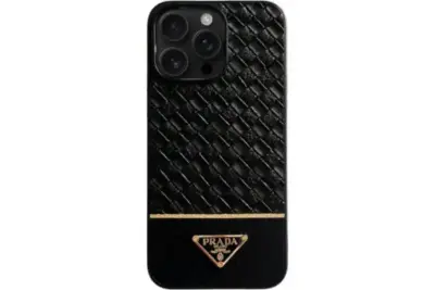 Prada iPhone Case Gold Black