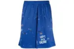 Gallery Dept. French Studio Gym Paint Shorts Blue/White