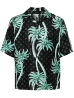 AMIRI Silk shirt with palm tree print
