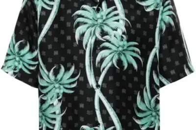 AMIRI Silk shirt with palm tree print