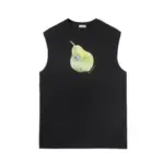 Burberry pear-print cotton tank top black