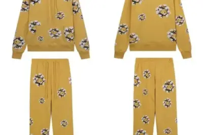 Denim Tears Floral Oversized Tracksuit Yellow