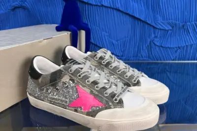 Golden Goose Super-Star Sneakers Glitter Finish