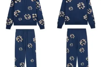 Denim Tears Floral Oversized Tracksuit Blue
