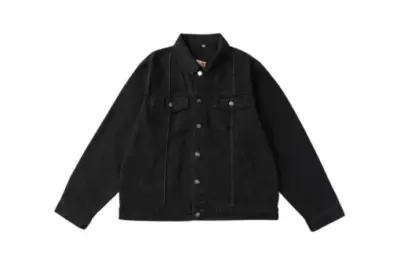Corteiz C Star Denim Jacket Black