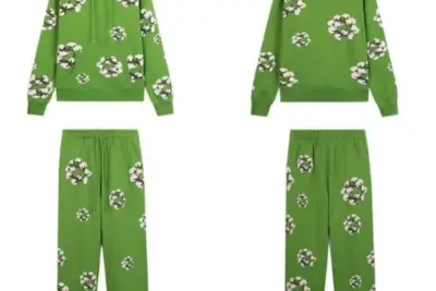 Denim Tears Floral Oversized Tracksuit Green