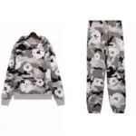 Denim Tears Wreath Print Cotton Washed White Camo