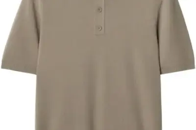 Burberry B Crest-embroidered polo shirt light brown