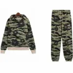 Denim Tears Wreath Print Cotton Military Style