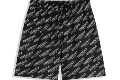 Fear of God Essentials all-over Print Shorts Black