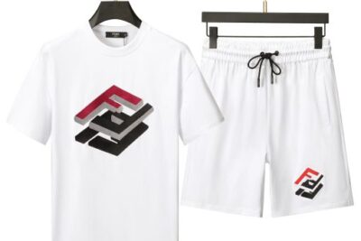 Fendi FF Logo Suit White