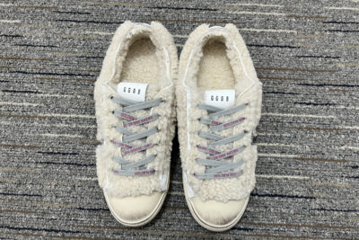 Golden Goose Super Star Knit Sneakers Cream