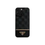Prada iPhone Case Gold Black