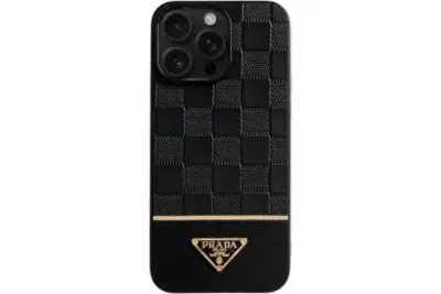 Prada iPhone Case Gold Black