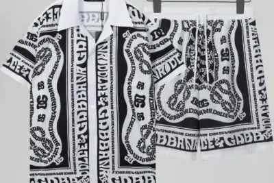 Dolce & Gabbana short-Sleeve Suit Black/ White